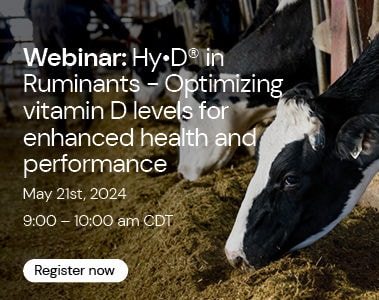 Webinar: Hy-D® in Ruminants - Optimizing vitamin D levels for enhanced health and performance